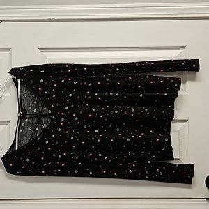 Sheila Rose heart print top 2x